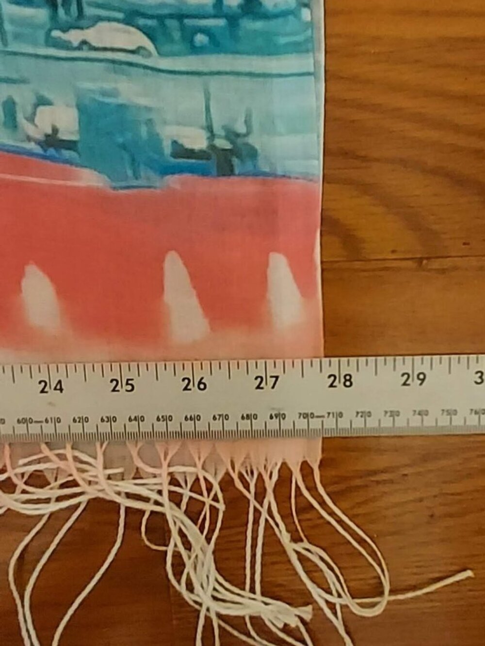 This Shawl was bought in Paris France. The Eiffel Tower is on both sides. New - Picture 10 of 10